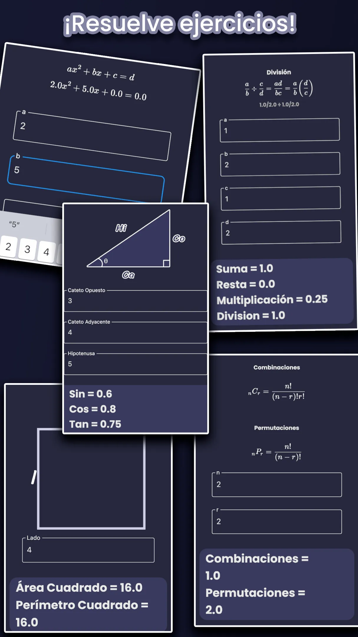 Captura de Formulae: ejercicios